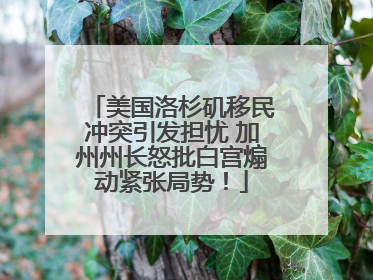 美国洛杉矶移民冲突引发担忧 加州州长怒批白宫煽动紧张局势！